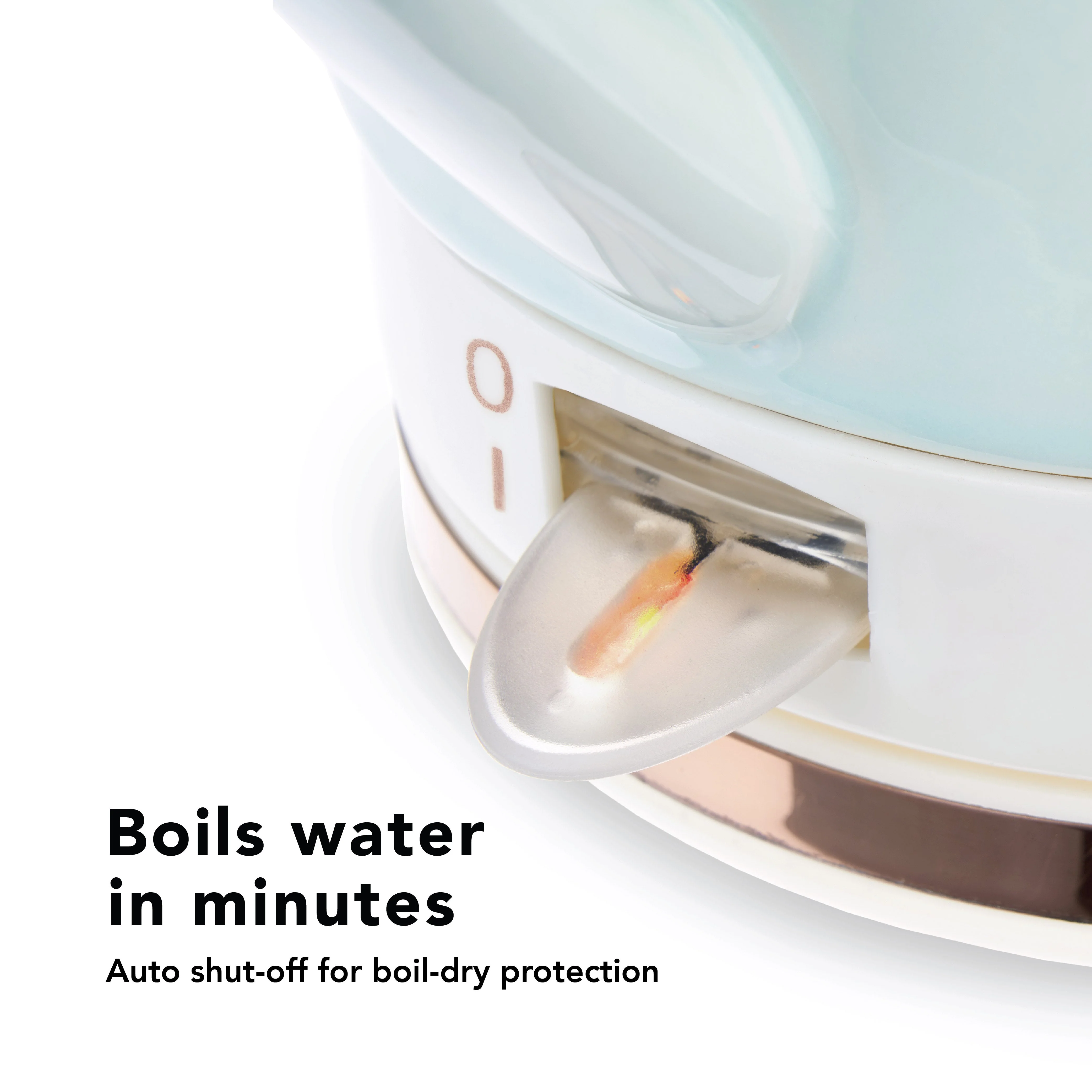 Pinky Up Noelle Ceramic Electric Tea Kettle in Mint - Image 7