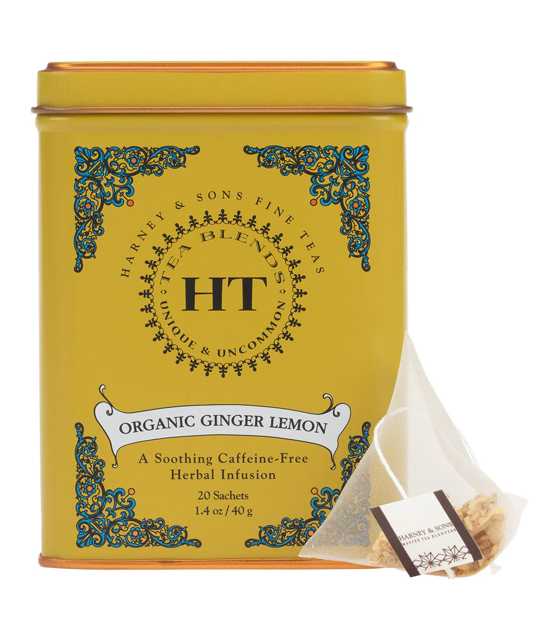 Harney & Sons Organic Ginger Lemon, HT Tin of 20 Sachets - Image 2
