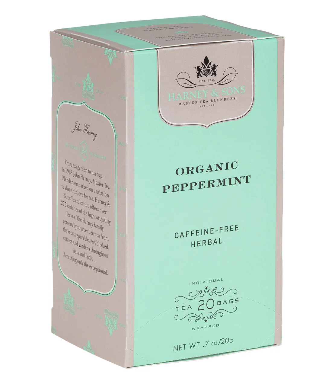 Harney & Sons Organic Peppermint Herbal Premium Teabags