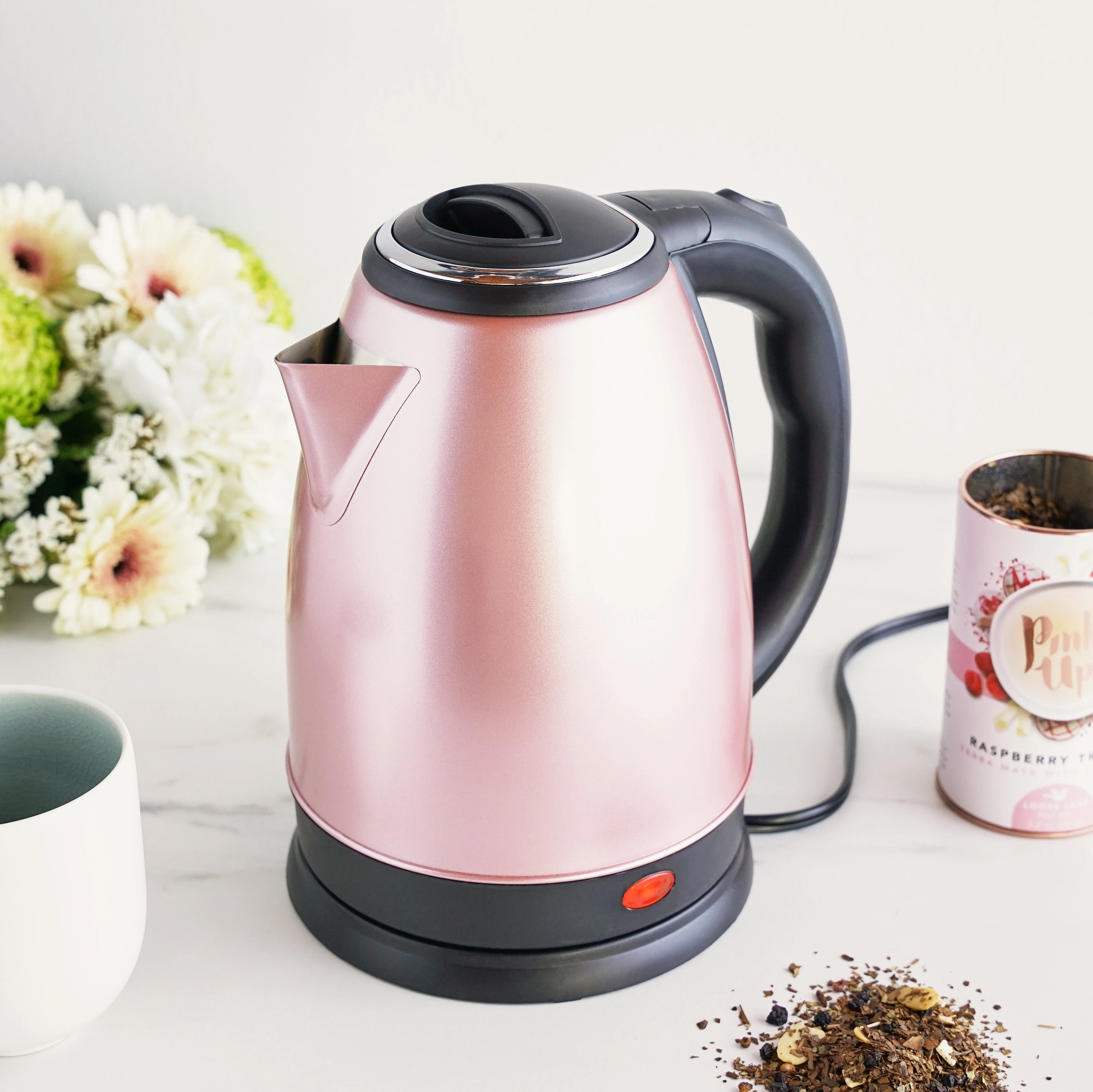 Pinky Up Parker Rose Gold Electric Tea Kettle - Image 3