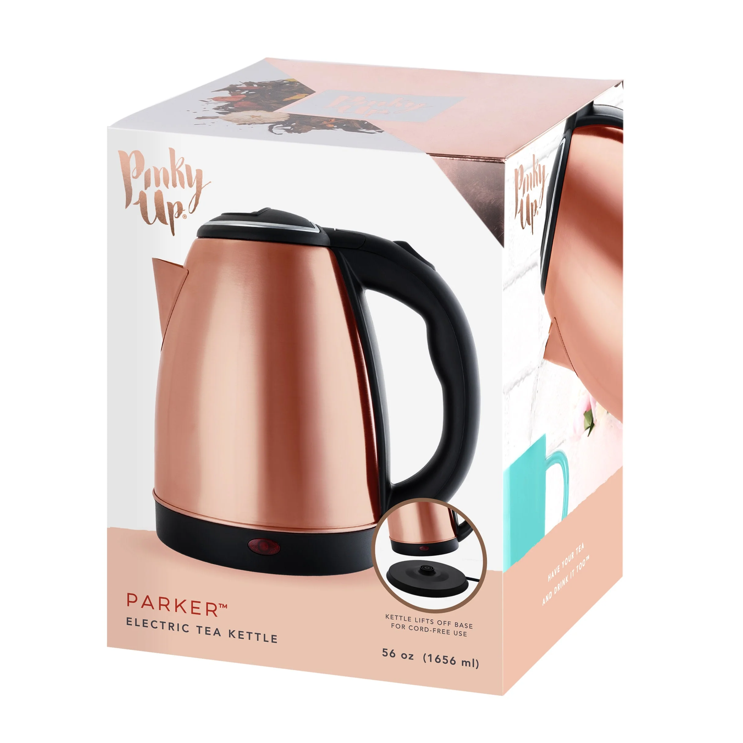 Pinky Up Parker Rose Gold Electric Tea Kettle - Image 7