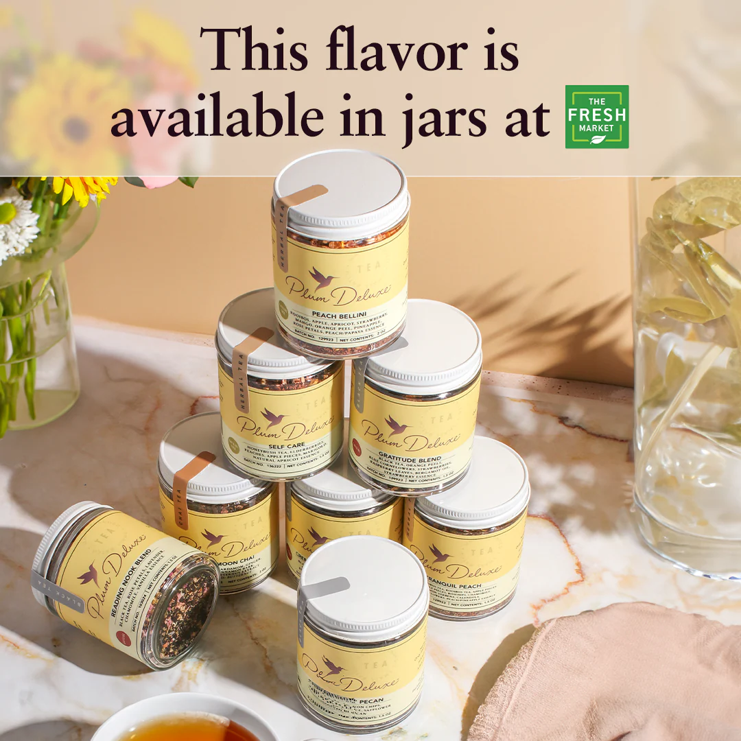 Plum Deluxe Peach Bellini Herbal Tea - Image 11