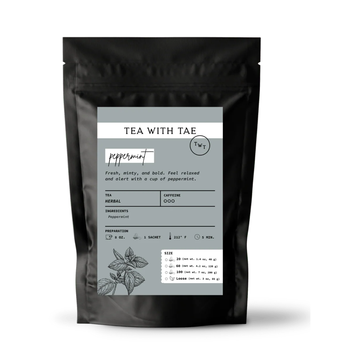 Tea with Tae Peppermint Pouch - Image 2
