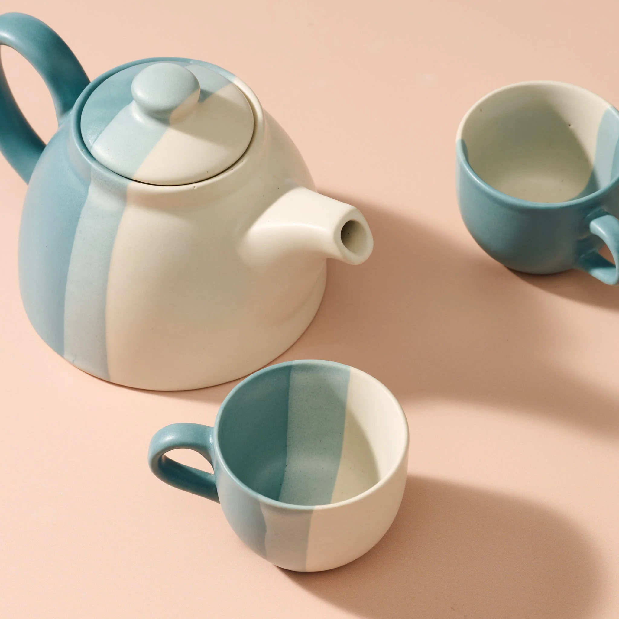 Pheeka Striped Tea Cups - Set of 2 - Image 5