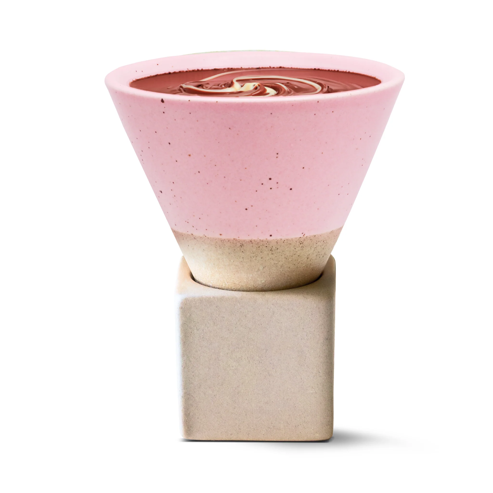 Aprika Life Pink Coffee Mug with Base - 6.8 oz/200ml - Image 3