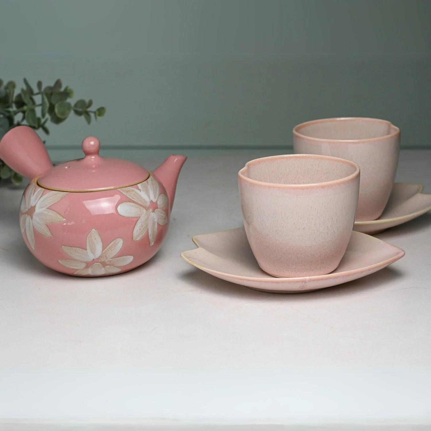 Aprika Life Pink LOVE Ceramic Tea Cup with Saucer - Image 8