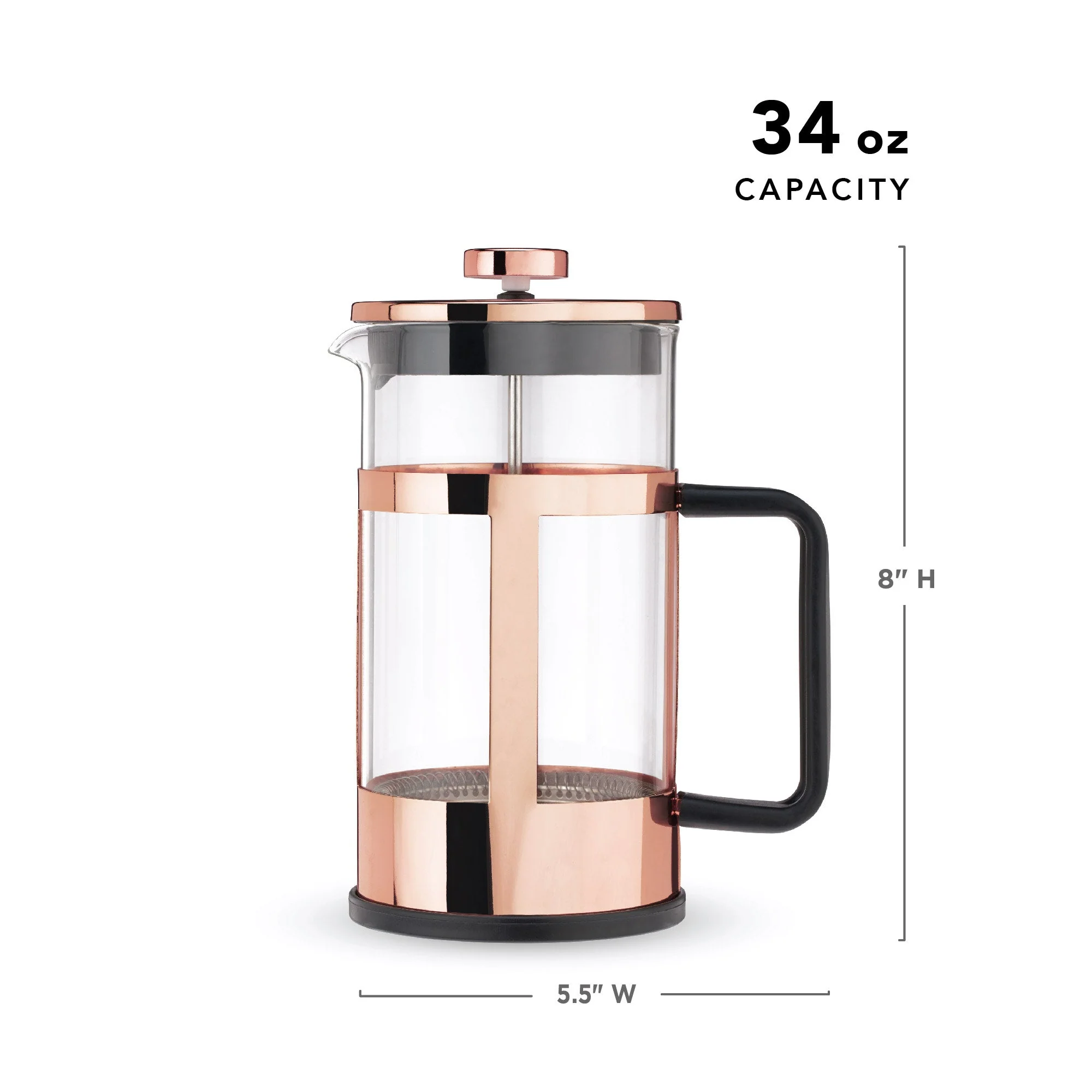 Pinky Up Piper Rose Gold Press Pot - Image 6