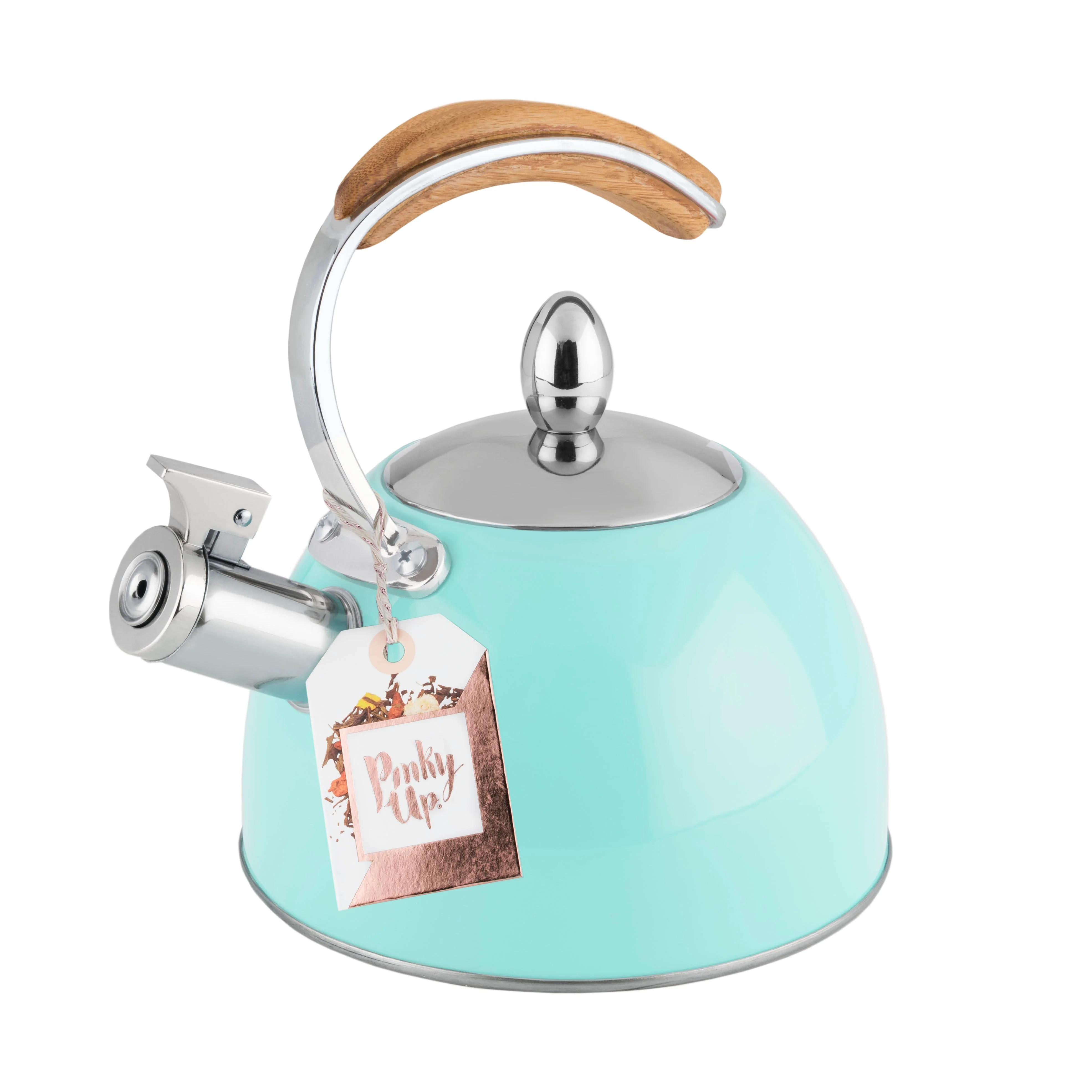 Pinky Up Presley Light Blue Tea Kettle - Image 3