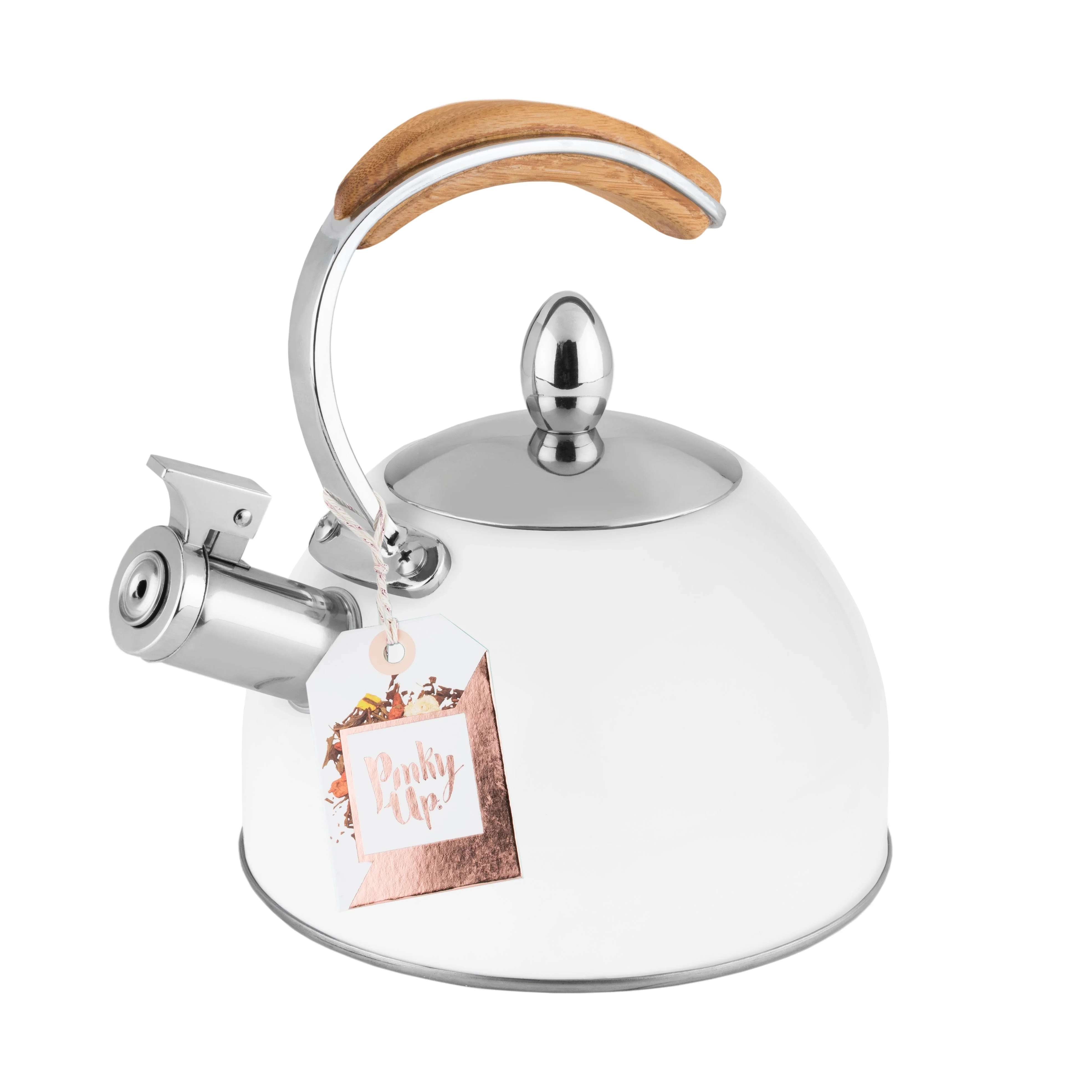 Pinky Up Presley White Tea Kettle - Image 7