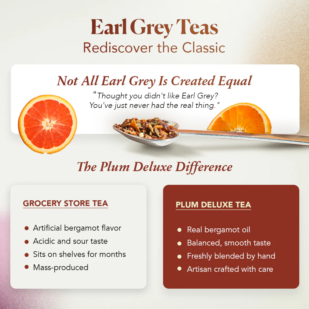Plum Deluxe Queen's Blend Green Tea (Lemon Crème Earl Grey) - Image 3