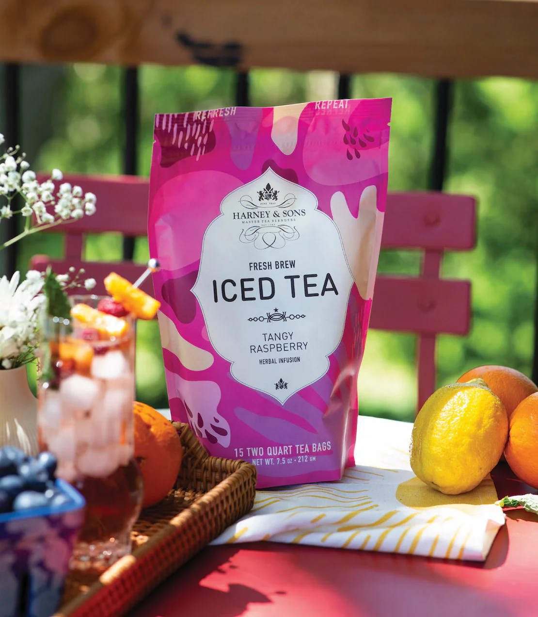 Harney & Sons Raspberry Herbal Fresh Brew Iced Tea - Image 2
