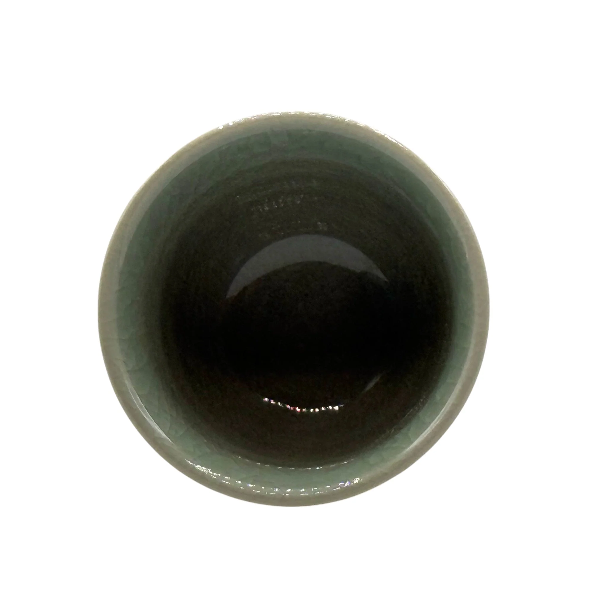 Inoue Tea Seiji Celadon Green Tall Mino-yaki Yunomi - Japanese Sencha Teacup - Image 3