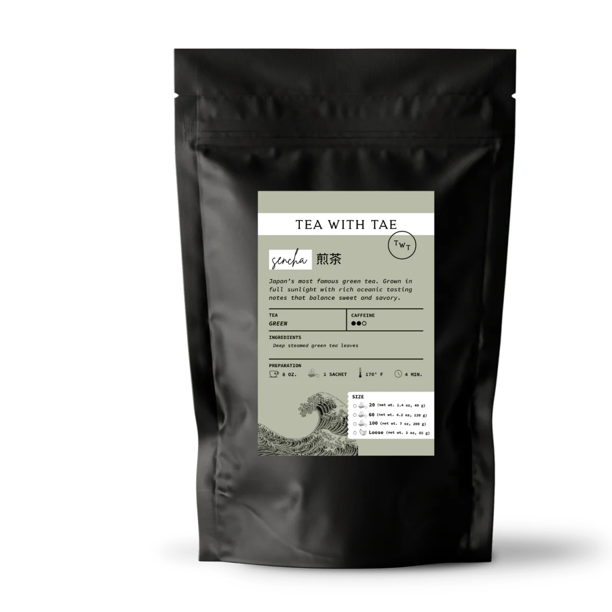 Tea with Tae Sencha Green Tea Pouch - Image 4