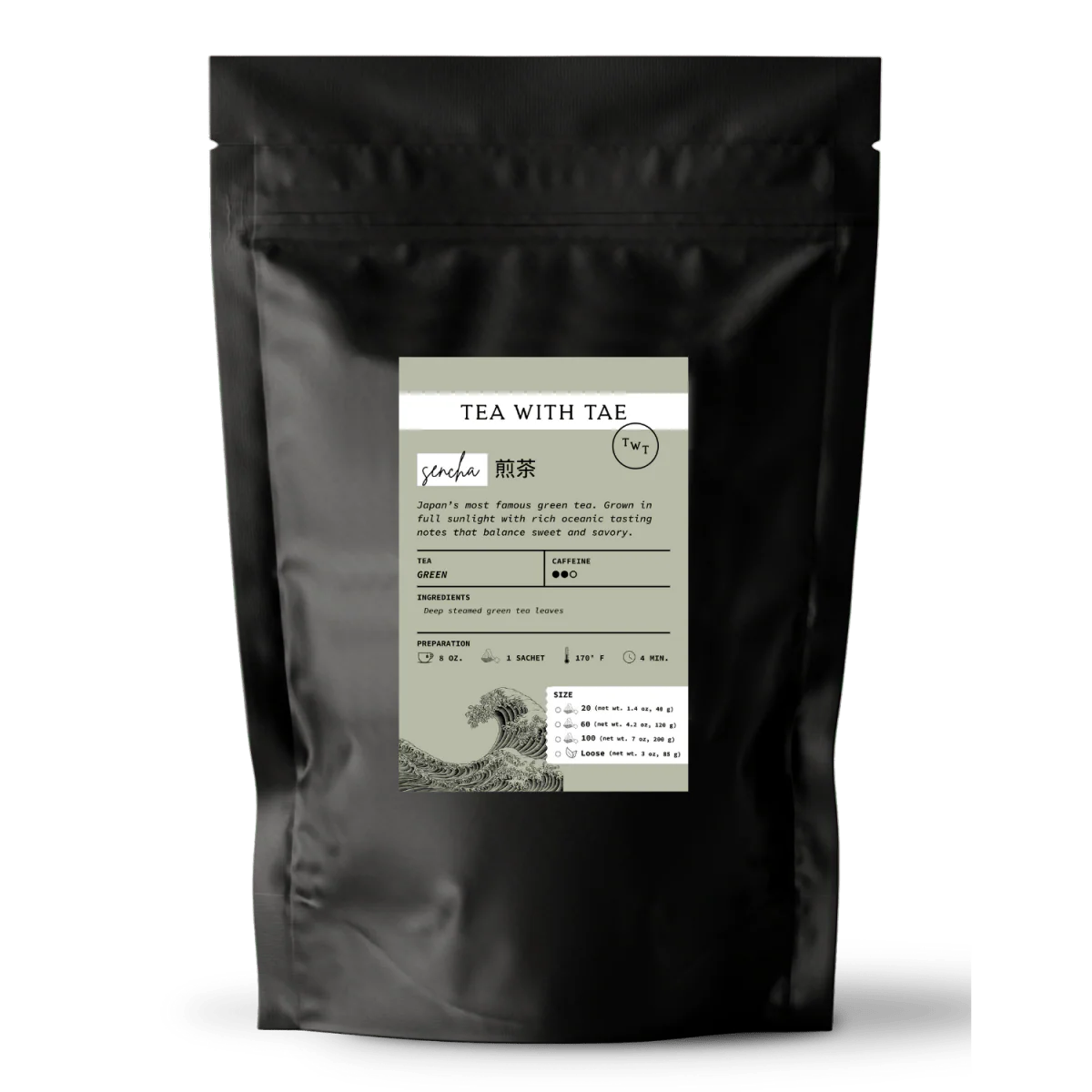 Tea with Tae Sencha Green Tea Pouch - Image 5