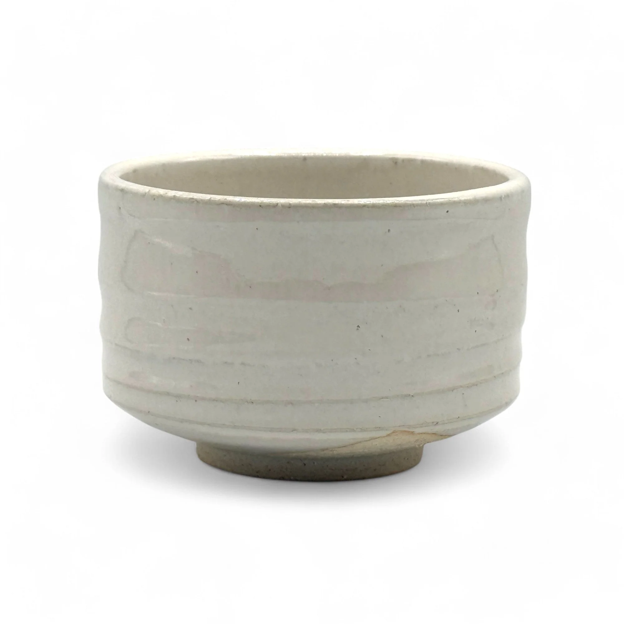 Inoue Tea Shirahagi White Mino-yaki Chawan - Japanese Matcha Bowl