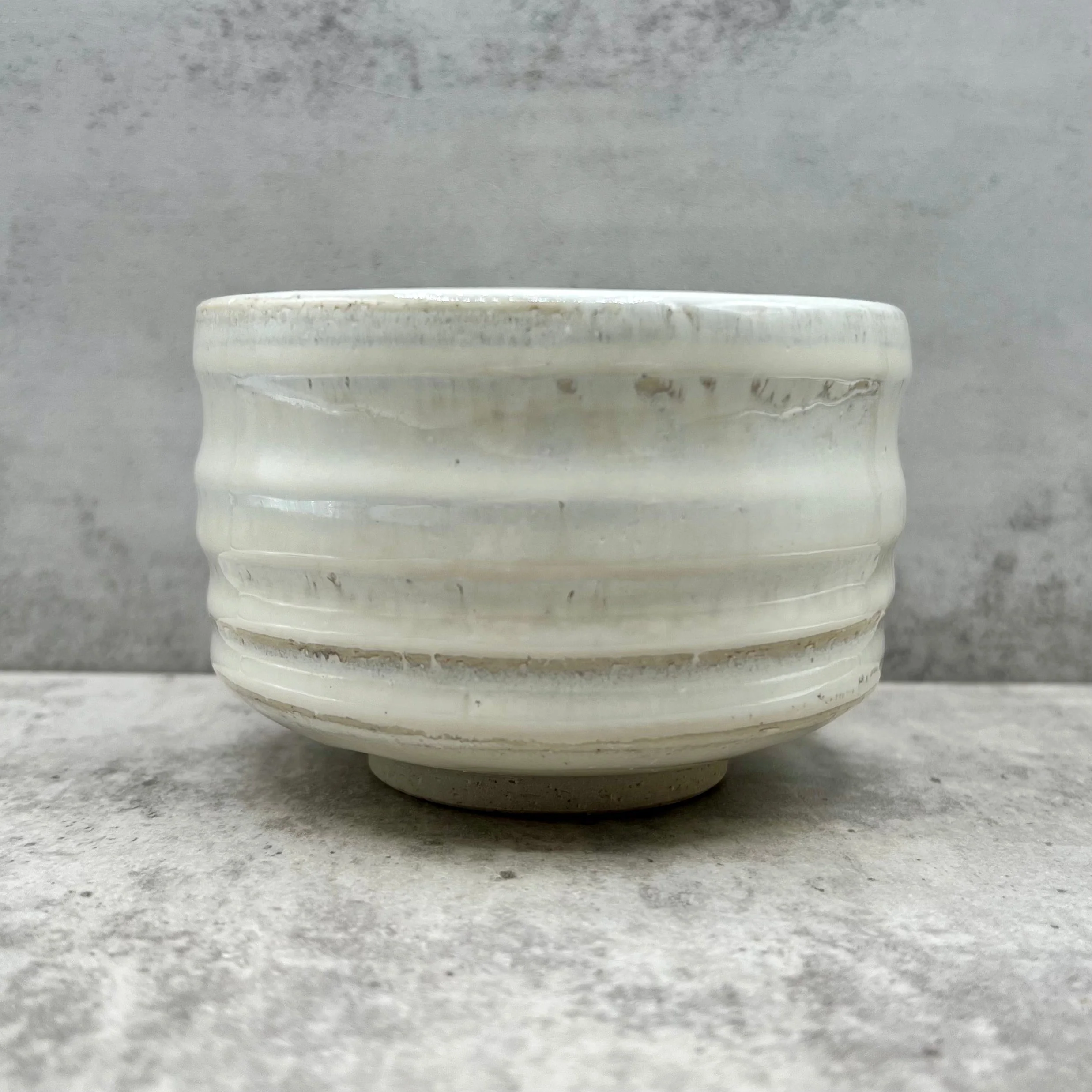 Inoue Tea Shirahagi White Mino-yaki Chawan - Japanese Matcha Bowl - Image 6