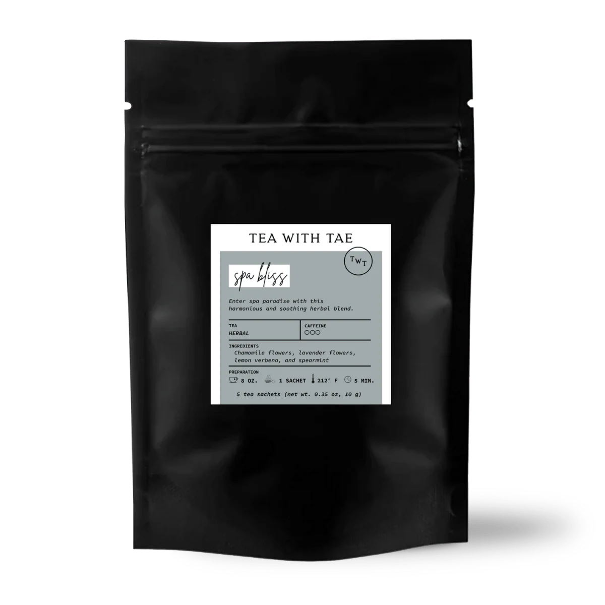 Tea with Tae Spa Bliss 5ct. Pouch