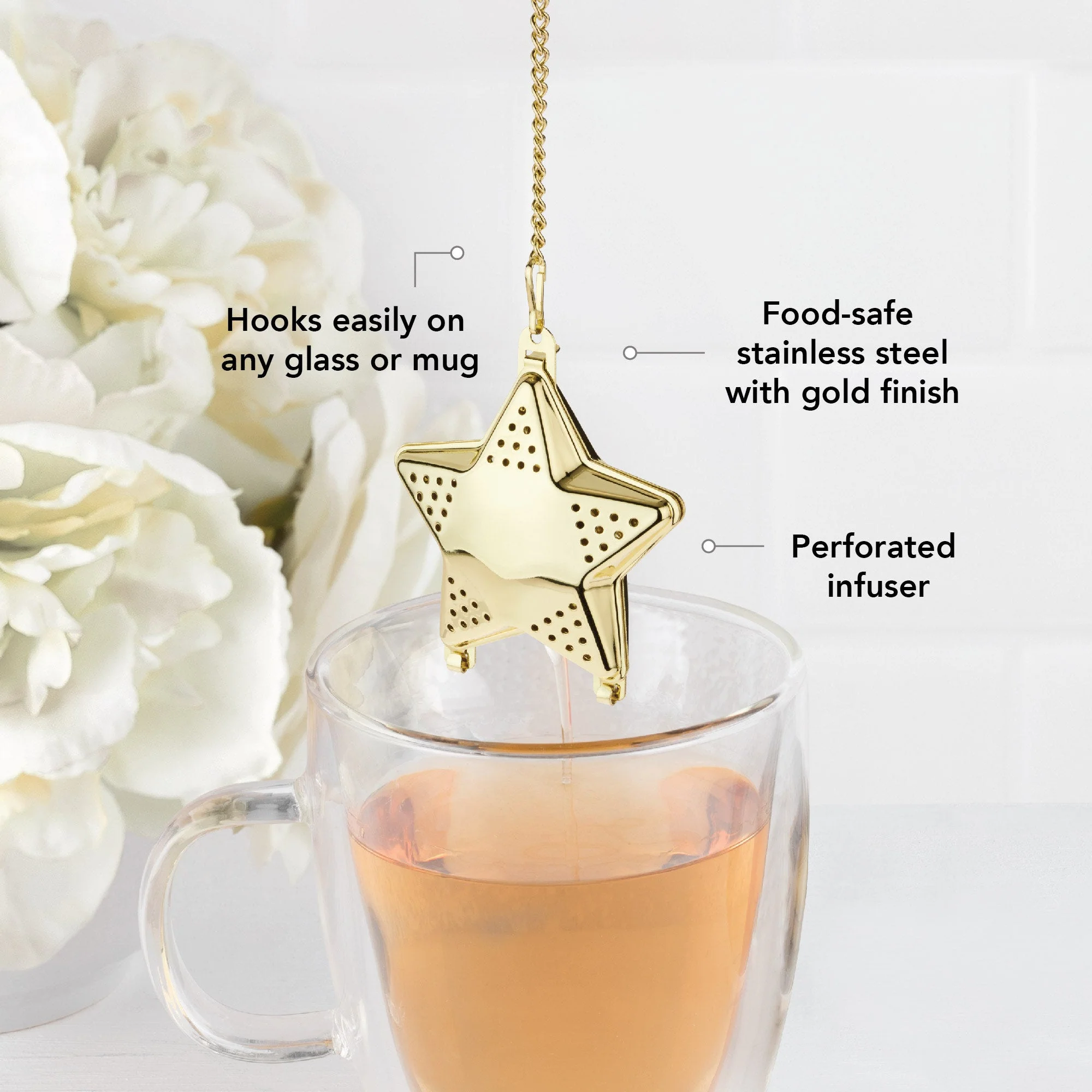 Pinky Up Star Shaped Tea Infuser - Image 5