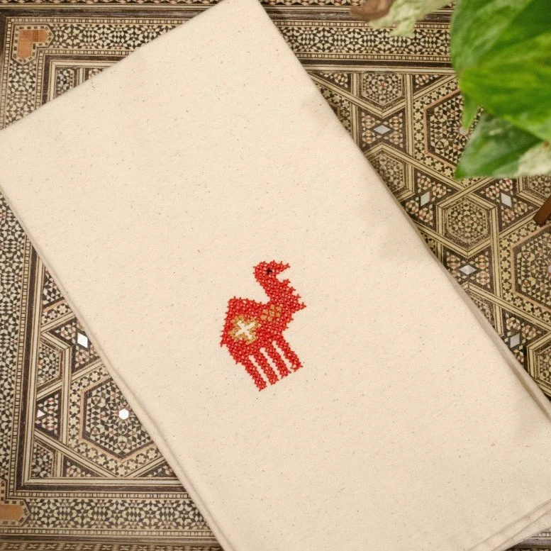 Darzah Tea Towel - Camel - Image 2