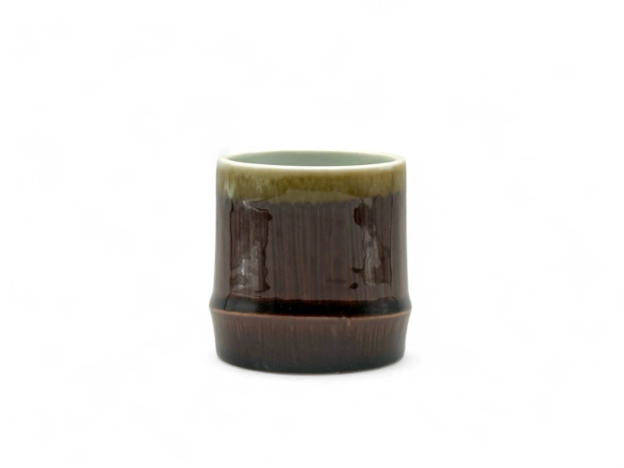 Inoue Tea Tenmoku Brown Mino-yaki Yunomi - Japanese Teacup - Image 5