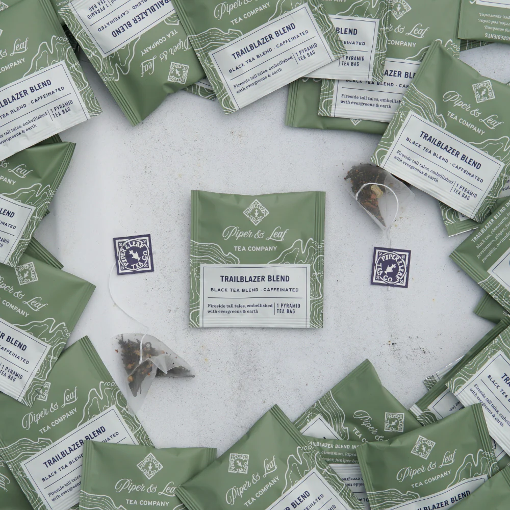 Piper and Leaf Trailblazer Blend Case of Individually Wrapped Tea Bags- 50ct