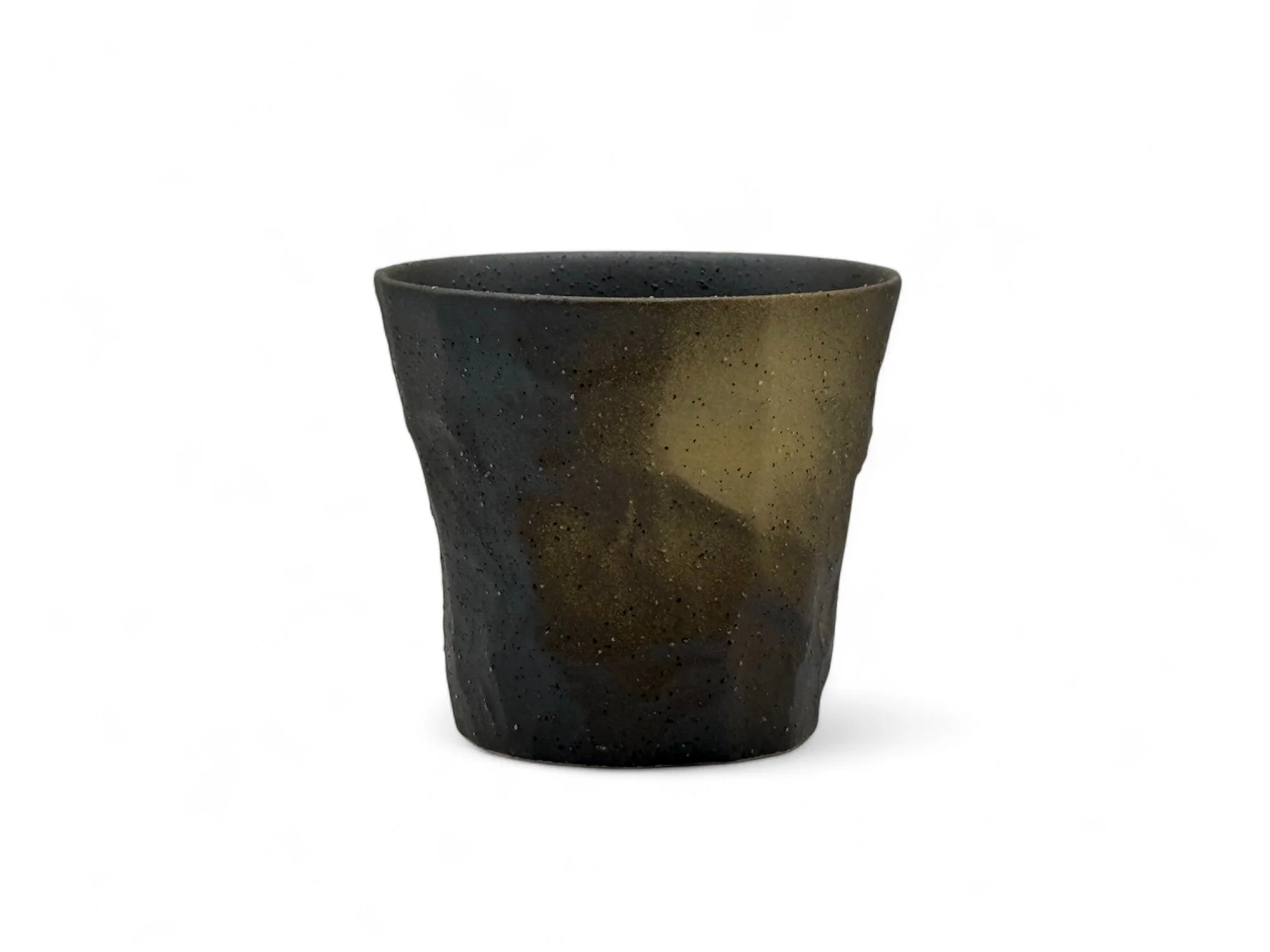 Inoue Tea Udei Rock Brown Mino-yaki Yunomi - Japanese Teacup - Image 6