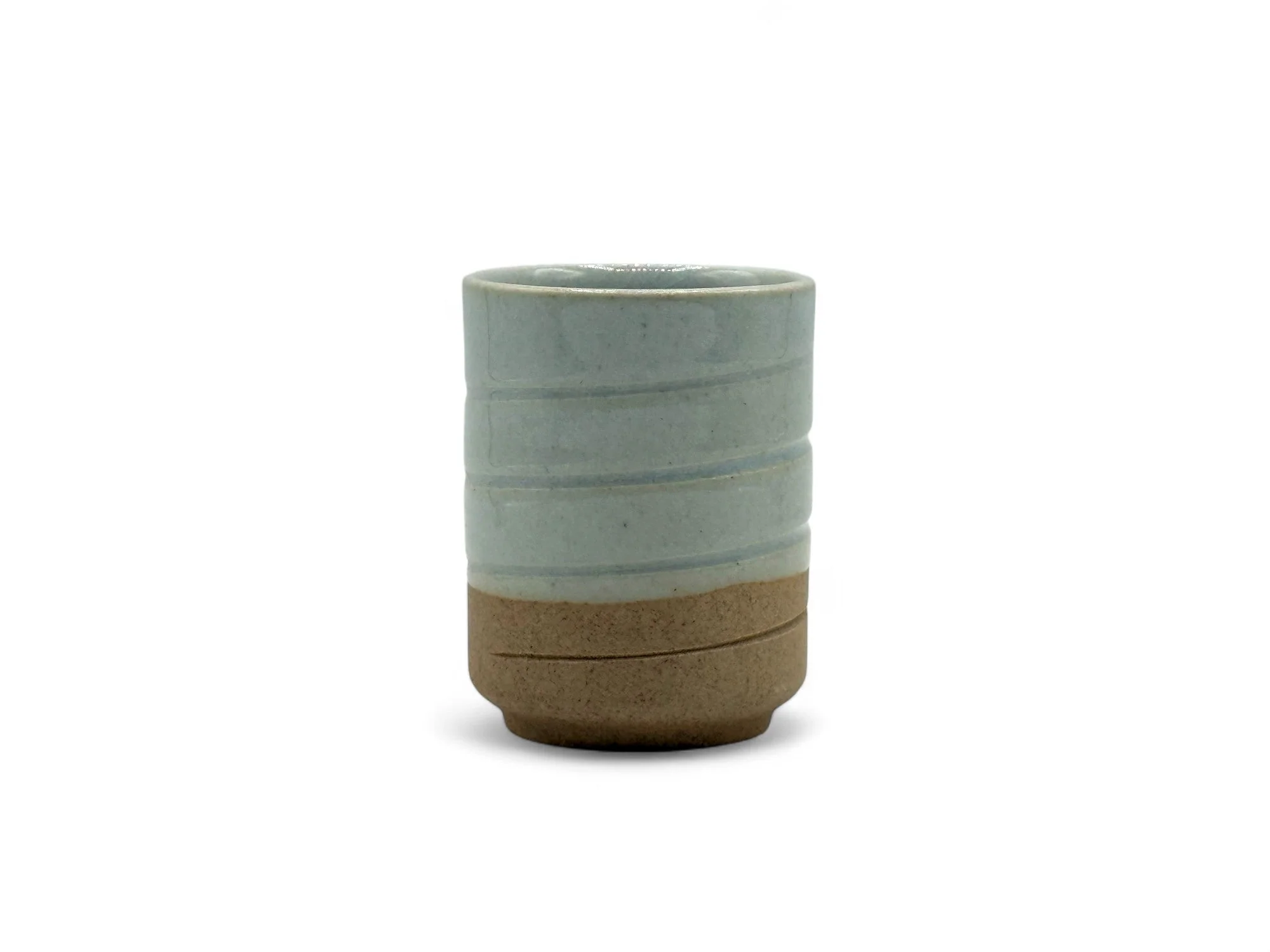 Inoue Tea Unofu Sendan Gray Mino-yaki Yunomi - Japanese Teacup - Image 6