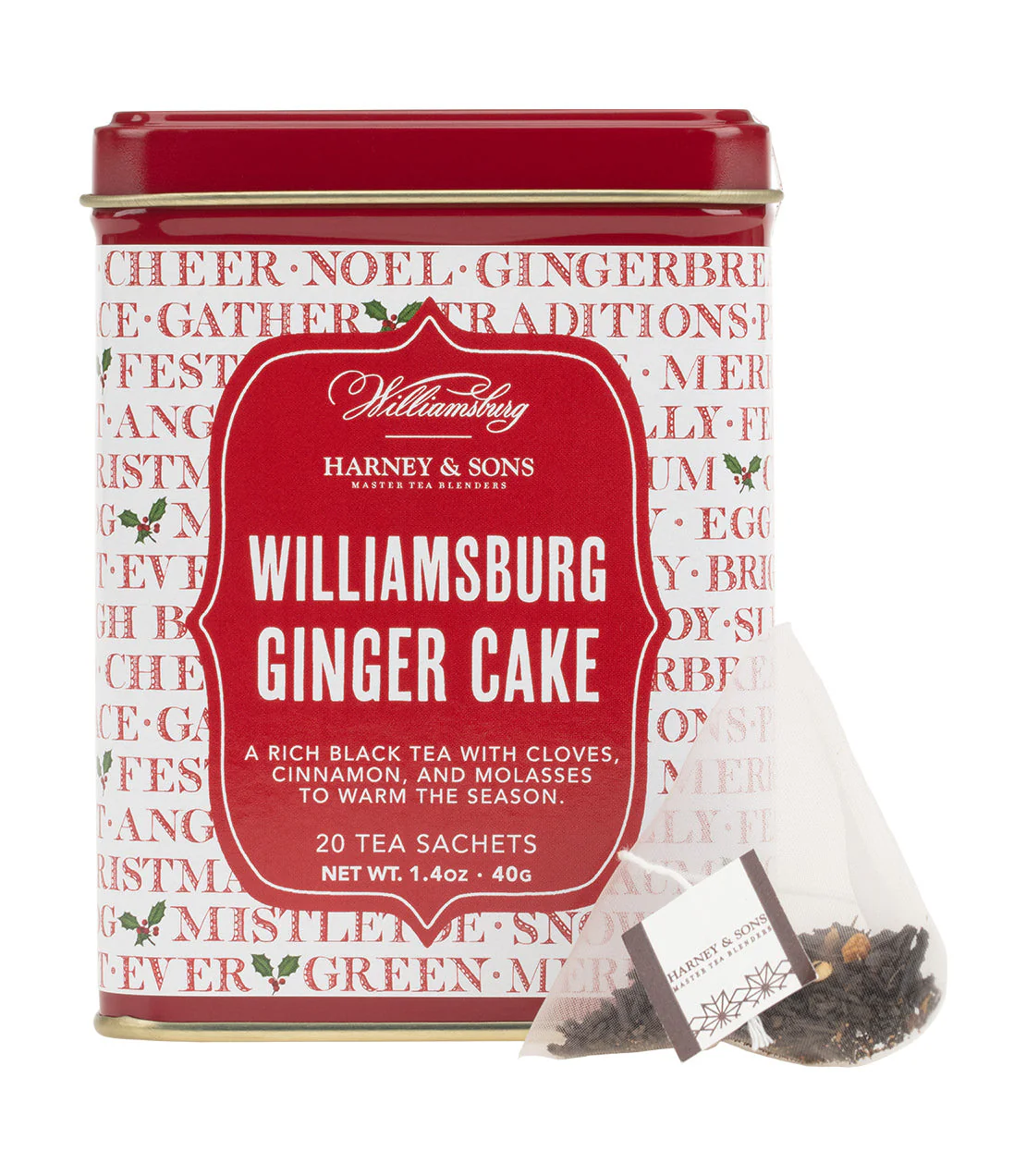 Harney & Sons Williamsburg Ginger Cake, Tin of 20 Sachets - Image 4