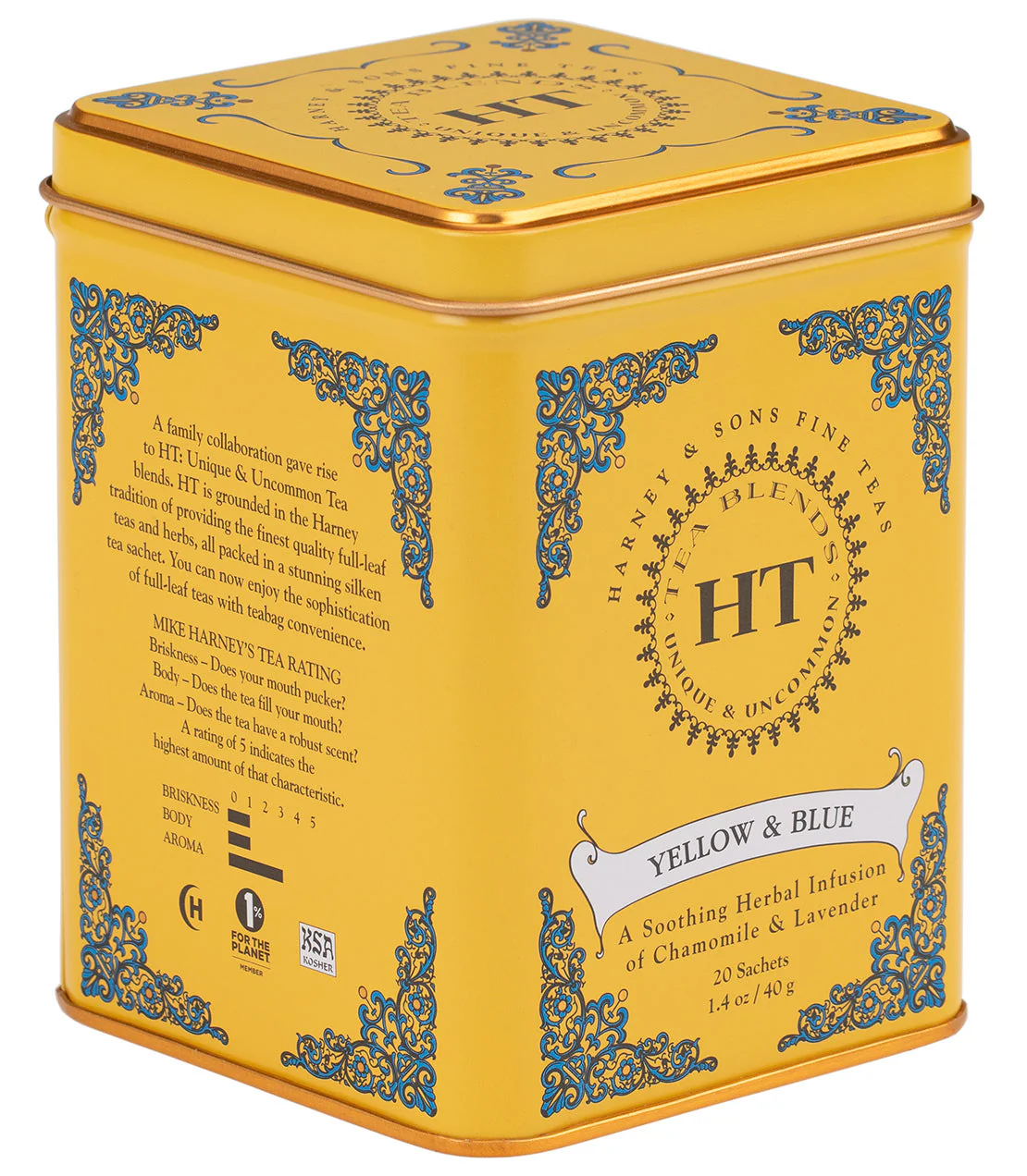 Harney & Sons Yellow & Blue, HT Tin of 20 Sachets - Image 2